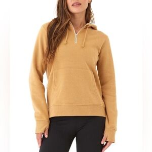 Thread 4 Thoughts Sinead Triblend Fleece 1/4 Zip Hoodie BLUE Lrg NWT STITCH FIX